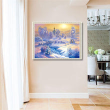 Charger l'image dans la galerie, Paysage de neige - diamant rond complet - 40x30cm