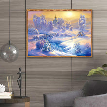 Charger l'image dans la galerie, Paysage de neige - diamant rond complet - 40x30cm