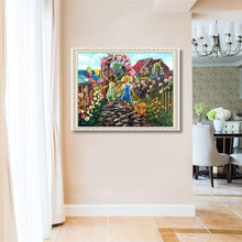 Charger l'image dans la galerie, Jolie fille - diamant rond complet - 40x30cm