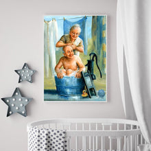 Charger l'image dans la galerie, Couples plus âgés - diamant rond complet - 30x40cm