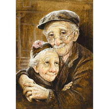 Charger l'image dans la galerie, Couples plus âgés - diamant rond complet - 30x40cm