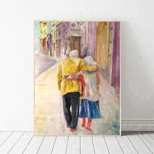 Charger l'image dans la galerie, Couples plus âgés - diamant rond complet - 30x40cm