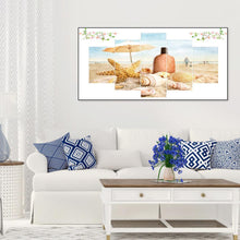 Charger l'image dans la galerie, 5pcs/set beach - peinture en diamant ronde - 95x45cm