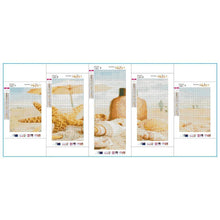 Charger l'image dans la galerie, 5pcs/set beach - peinture en diamant ronde - 95x45cm