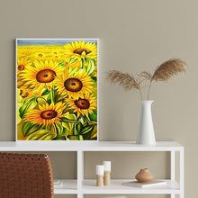 Charger l'image dans la galerie, Tournesol - diamant rond complet - 30x40cm