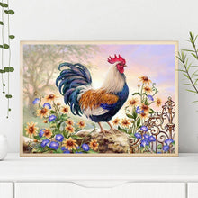 Charger l'image dans la galerie, Coq - diamant rond complet - 30x40cm