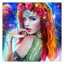 Charger l'image dans la galerie, Fille - diamant rond complet - 30x30cm