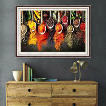 Charger l'image dans la galerie, Assaisonnement - diamant rond complet - 30x40cm