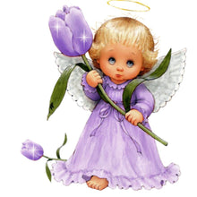 Charger l'image dans la galerie, Angel - diamant rond complet - 30x30cm