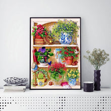 Charger l'image dans la galerie, Plante en pot - diamant rond complet - 30x40cm