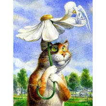 Charger l'image dans la galerie, Chat - diamant rond complet - 30x40cm