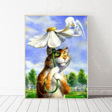 Charger l'image dans la galerie, Chat - diamant rond complet - 30x40cm