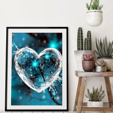 Charger l'image dans la galerie, Coeur - diamant rond complet - 30x40cm