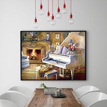Charger l'image dans la galerie, Piano - diamant rond complet - 30x40cm