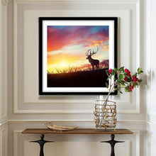 Charger l'image dans la galerie, Lumière de coucher du soleil - diamant rond complet - 30x30cm
