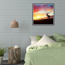 Charger l'image dans la galerie, Lumière de coucher du soleil - diamant rond complet - 30x30cm