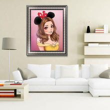 Charger l'image dans la galerie, Fille - diamant rond complet - 30x40cm