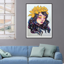 Charger l'image dans la galerie, Fille - diamant rond complet - 30x40cm