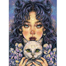 Charger l'image dans la galerie, Fille - diamant rond complet - 30x40cm