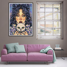 Charger l'image dans la galerie, Fille - diamant rond complet - 30x40cm