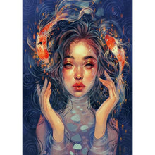 Charger l'image dans la galerie, Fille - diamant rond complet - 30x40cm