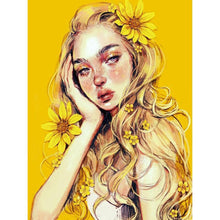 Charger l'image dans la galerie, Fille - diamant rond complet - 30x40cm