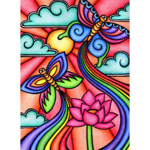 Charger l'image dans la galerie, Papillon - diamant rond complet - 30x40cm