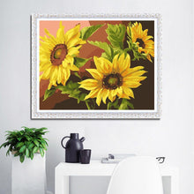 Charger l'image dans la galerie, Tournesol - diamant rond complet - 40x30cm