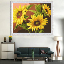 Charger l'image dans la galerie, Tournesol - diamant rond complet - 40x30cm