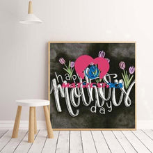 Charger l'image dans la galerie, Mots - diamant rond complet - 30x30cm