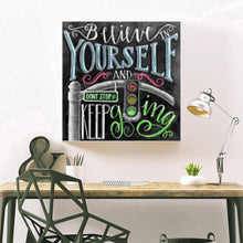 Charger l'image dans la galerie, Mots - diamant rond complet - 30x30cm
