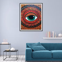 Charger l'image dans la galerie, Oeil - diamant rond complet - 30x40cm