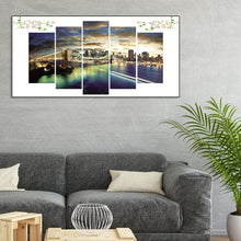 Charger l'image dans la galerie, 5pcs ville - diamant rond complet - 95x45cm