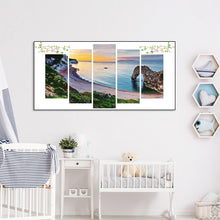 Charger l'image dans la galerie, 5pcs côtière - diamant rond complet - 95x45cm