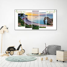 Charger l'image dans la galerie, 5pcs côtière - diamant rond complet - 95x45cm