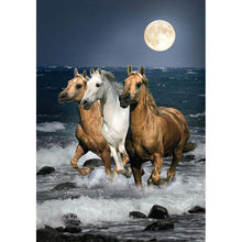 Charger l'image dans la galerie, Cheval - diamant rond complet - 30x40cm