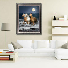 Charger l'image dans la galerie, Cheval - diamant rond complet - 30x40cm