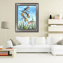 Charger l'image dans la galerie, Libellule - diamant rond complet - 30x40cm