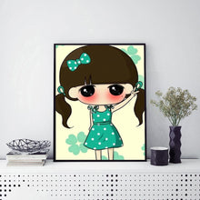 Charger l'image dans la galerie, Fille - diamant rond complet - 30x40cm