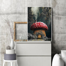 Charger l'image dans la galerie, Maison de champignons - diamant rond complet - 30x40cm