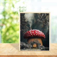 Charger l'image dans la galerie, Maison de champignons - diamant rond complet - 30x40cm