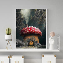 Charger l'image dans la galerie, Maison de champignons - diamant rond complet - 30x40cm