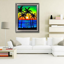 Charger l'image dans la galerie, Arbre de plage - peinture complète de diamant - 30x40cm