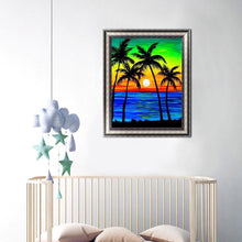 Charger l'image dans la galerie, Arbre de plage - peinture complète de diamant - 30x40cm
