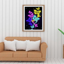 Charger l'image dans la galerie, Papillon - diamant rond complet - 30x40cm