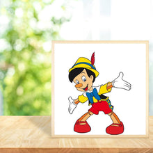 Charger l'image dans la galerie, Pinocchio - diamant rond complet - 30x30cm