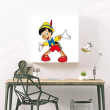 Charger l'image dans la galerie, Pinocchio - diamant rond complet - 30x30cm