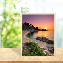 Charger l'image dans la galerie, Coucher du soleil - diamant rond complet - 30x40cm