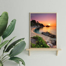 Charger l'image dans la galerie, Coucher du soleil - diamant rond complet - 30x40cm