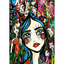 Charger l'image dans la galerie, Fille - diamant rond complet - 40x30cm